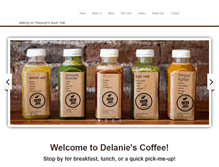 Tablet Screenshot of delaniescoffee.com